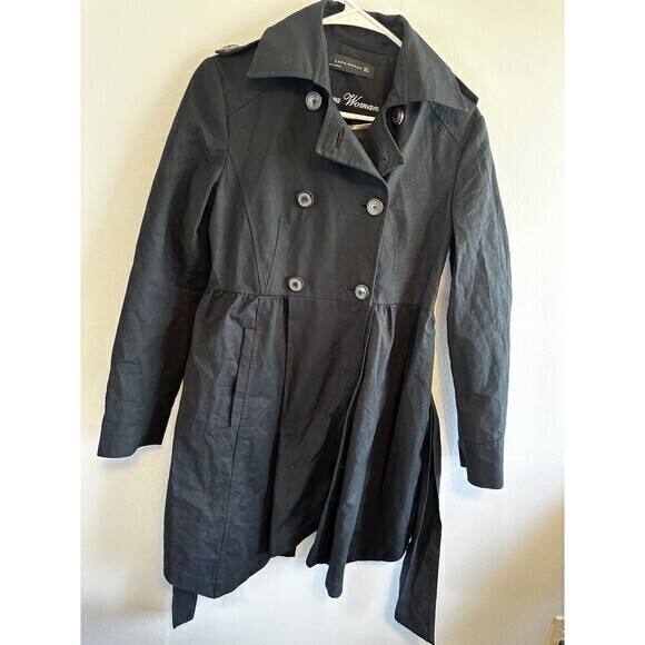 Zara Black Fitted Blazer Dress, Size Medium Pocket Belted - Picture 5 of 9